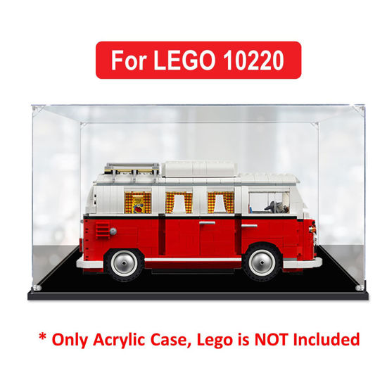 Picture of Acrylic Display Case for LEGO 10220 Volkswagen T1 Camper Van Figure Storage Box Dust Proof Glue Free