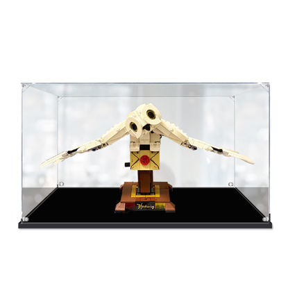 Picture of Acrylic Display Case for LEGO 75979 Harry Potter Hedwig Figure Storage Box Dust Proof Glue Free