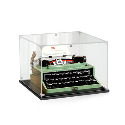 Picture of Acrylic Display Case for LEGO 21327 Ideas Typewriter Figure Storage Box Dust Proof Glue Free