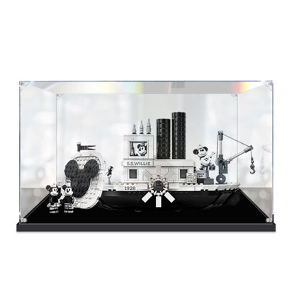 Picture of Acrylic Display Case for LEGO 21317 Ideas Steambot Willie Set Figure Storage Box Dust Proof Glue Free
