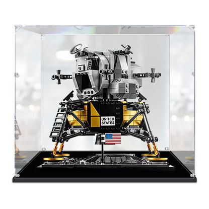 Picture of Acrylic Display Case for LEGO 10266 CREATOR NASA Apollo 11 Lunar Lander Figure Storage Box Dust Proof Glue Free