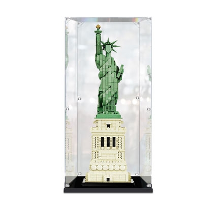 Picture of Acrylic Display Case for LEGO 21042 Architecture Statue of Liberty Figure Storage Box Dust Proof Glue Free