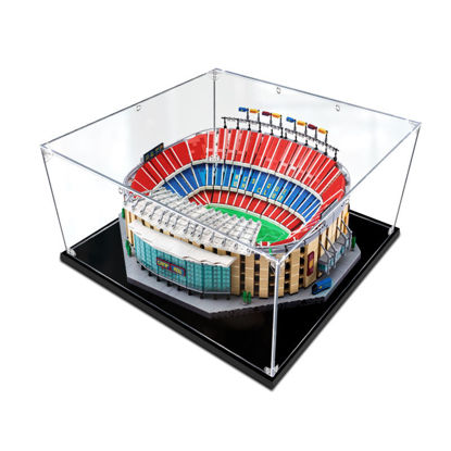 Picture of Acrylic Display Case for LEGO 10284 Camp Nou-FC Barcelona Figure Storage Box Dust Proof Glue Free