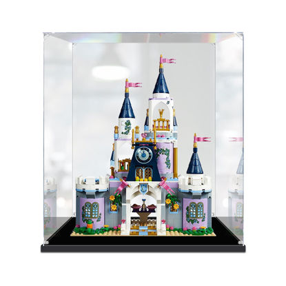 Picture of Acrylic Display Case for LEGO 41154 DISNEY Cinderella's Dream Castle Figure Storage Box Dust Proof Glue Free