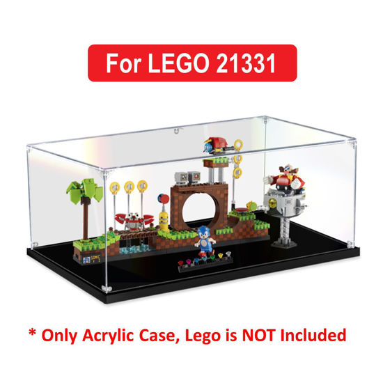 Picture of Acrylic Display Case for LEGO 21331 Ideas Sonic the Hedgehog Green Hill Zone Figure Storage Box Dust Proof Glue Free