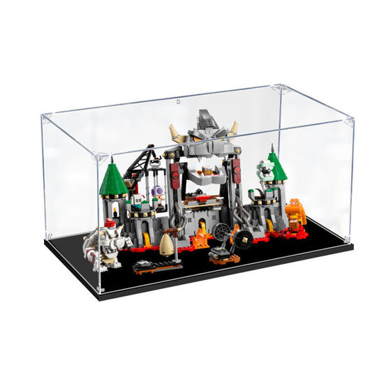 Picture of Acrylic Display Case for LEGO 71423 Super Mario Dry Bowser Castle Battle Expansion Set Figure Storage Box Dust Proof Glue Free