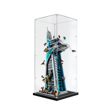 Picture of Acrylic Display Case for LEGO 76269 Marvel Avengers Tower Figure Storage Box Dust Proof Glue Free