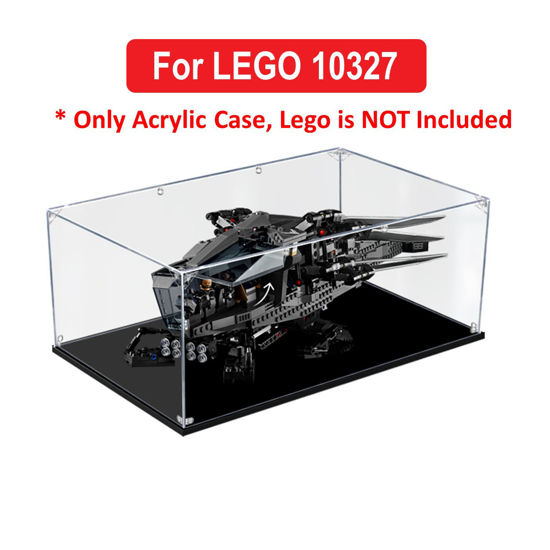 Picture of Acrylic Display Case for LEGO 10327 Icons Dune Atreides Royal Ornithopter Figure Storage Box Dust Proof Glue Free