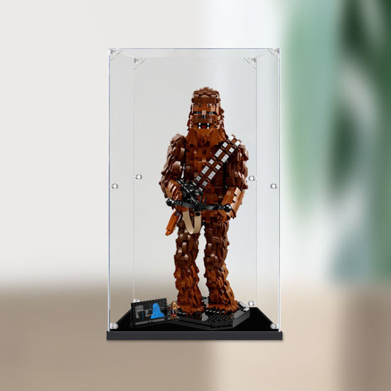Picture of Acrylic Display Case for LEGO 75371 Star Wars Chewbacca Figure Storage Box Dust Proof Glue Free