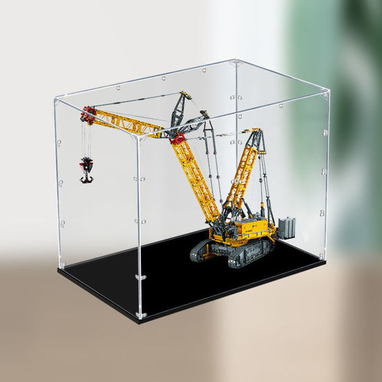Picture of Acrylic Display Case for LEGO 42146 Technic Liebherr Crawler Crane LR 13000 Figure Storage Box Dust Proof Glue Free