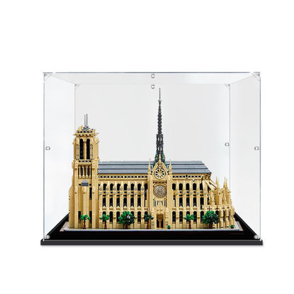 Picture of Acrylic Display Case for LEGO 21061 Architecture Notre-Dame de Paris Figure Storage Box Dust Proof Glue Free