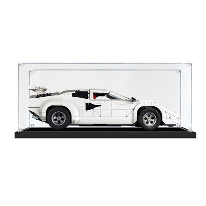 Picture of Acrylic Display Case for LEGO 10337 Icons Lamborghini Countach 5000 Quattrovalvole Figure Storage Box Dust Proof Glue Free