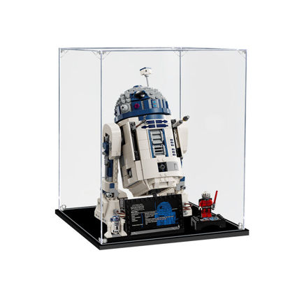 Picture of Acrylic Display Case for LEGO 75379 Star Wars R2-D2 Figure Storage Box Dust Proof Glue Free