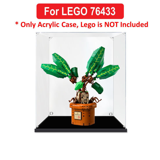 Picture of Acrylic Display Case for LEGO 76433 Harry Potter Mandrake Figure Storage Box Dust Proof Glue Free