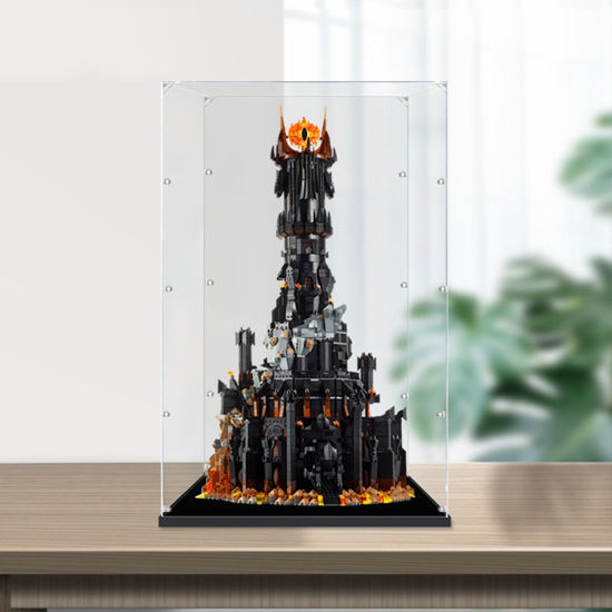 Picture of Acrylic Display Case for LEGO 10333 The Lord Of The Rings Barad-dur Figure Storage Box Dust Proof Glue Free