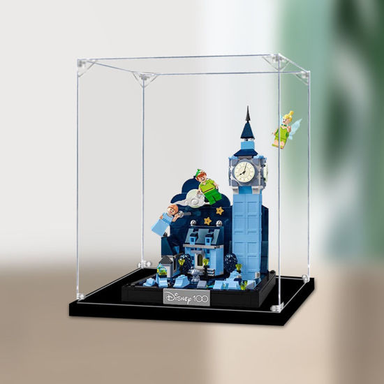 Picture of Acrylic Display Case for LEGO 43232 Disney Peter Pan & Wendy's Flight over London Figure Storage Box Dust Proof Glue Free