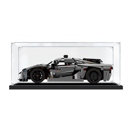 Picture of Acrylic Display Case for LEGO 42173 Technic Koenigsegg Jesko Absolut Grey Hypercar Figure Storage Box Dust Proof Glue Free