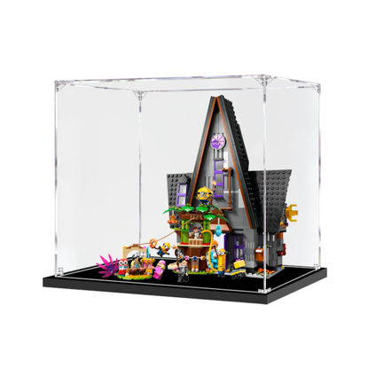 Picture of Acrylic Display Case for LEGO 75583 Despicable Me 4 Minions and Gru's Family Mansion Figure Storage Box Dust Proof Glue Free