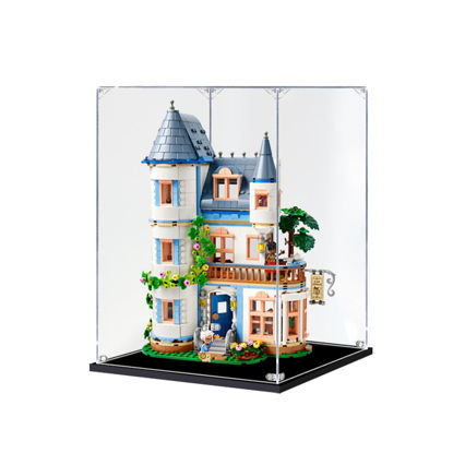 Picture of Acrylic Display Case for LEGO 42638 Friends Castle Bed And Breakfast Figure Storage Box Dust Proof Glue Free