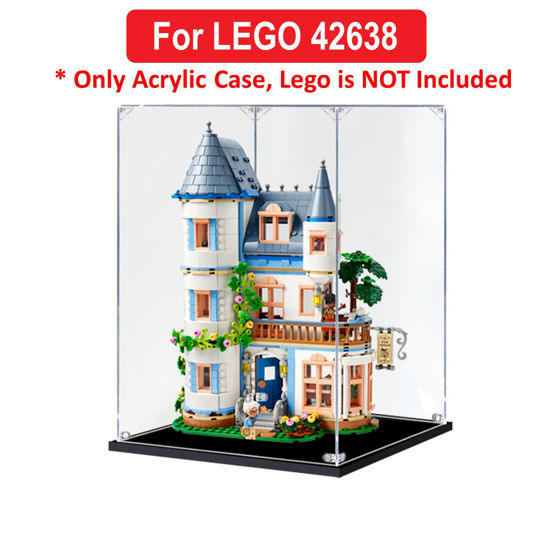 Picture of Acrylic Display Case for LEGO 42638 Friends Castle Bed And Breakfast Figure Storage Box Dust Proof Glue Free