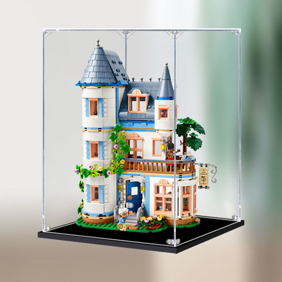 Picture of Acrylic Display Case for LEGO 42638 Friends Castle Bed And Breakfast Figure Storage Box Dust Proof Glue Free