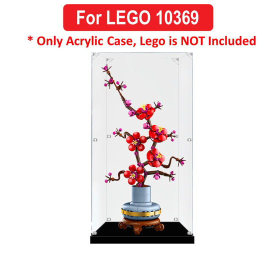 Picture of Acrylic Display Case for LEGO 10369 Icons Plum Blossom Figure Storage Box Dust Proof Glue Free