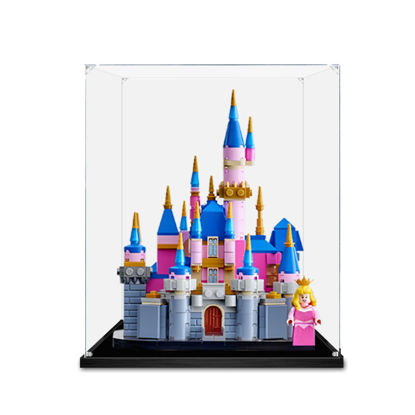 Picture of Acrylic Display Case for LEGO 40720 Mini Disney Sleeping Beauty Castle Figure Storage Box Dust Proof Glue Free