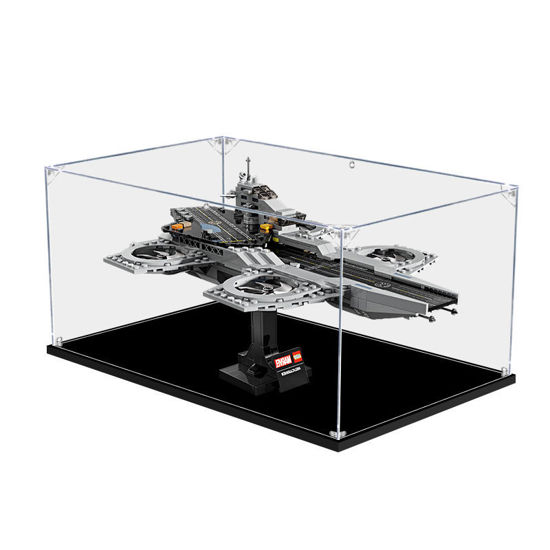 Picture of Acrylic Display Case for LEGO 76295 Marvel The Avengers Helicarrier Figure Storage Box Dust Proof Glue Free