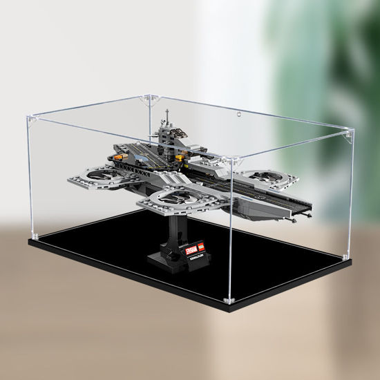 Picture of Acrylic Display Case for LEGO 76295 Marvel The Avengers Helicarrier Figure Storage Box Dust Proof Glue Free