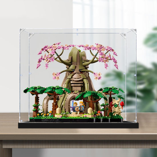 Picture of Acrylic Display Case for LEGO 77092 The Legend Of Zelda Great Deku Tree 2-in-1 Figure Storage Box Dust Proof Glue Free