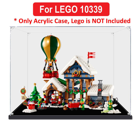 Picture of Acrylic Display Case for LEGO 10339 Icons Santa’s Post Office Figure Storage Box Dust Proof Glue Free