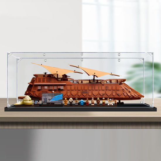 Picture of Acrylic Display Case for LEGO 75397 Star Wars Jabba's Sail Barge UCS Figure Storage Box Dust Proof Glue Free