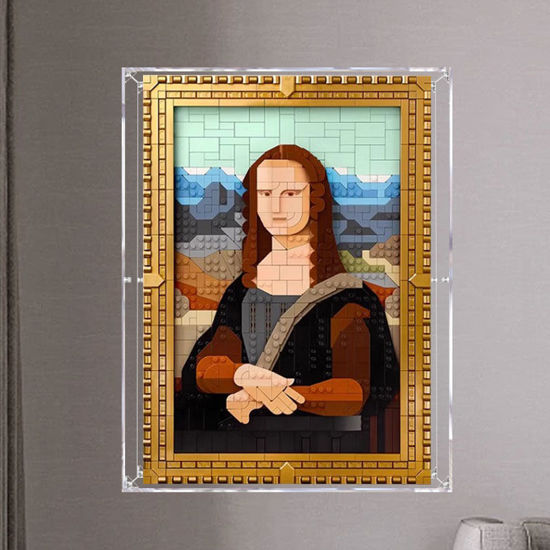 Picture of Acrylic Display Case for LEGO 31213 Art Mona Lisa Figure Storage Box Dust Proof Glue Free