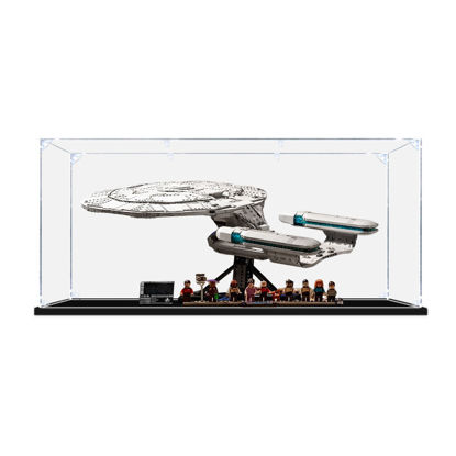 Picture of Acrylic Display Case for LEGO 10356 Icons Star Trek: U.S.S. Enterprise NCC-1701-D Figure Storage Box Dust Proof Glue Free