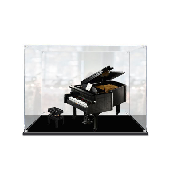 Picture of Acrylic Display Case for LEGO 21323 Ideas Grand Piano Figure Storage Box Dust Proof Glue Free