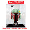 Picture of Acrylic Display Case for LEGO 75277 Star Wars Boba Fett Helmet Figure Storage Box Dust Proof Glue Free