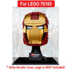 Picture of Acrylic Display Case for LEGO 76165 Marvel Super Heroes Iron Man Helmet Figure Storage Box Dust Proof Glue Free