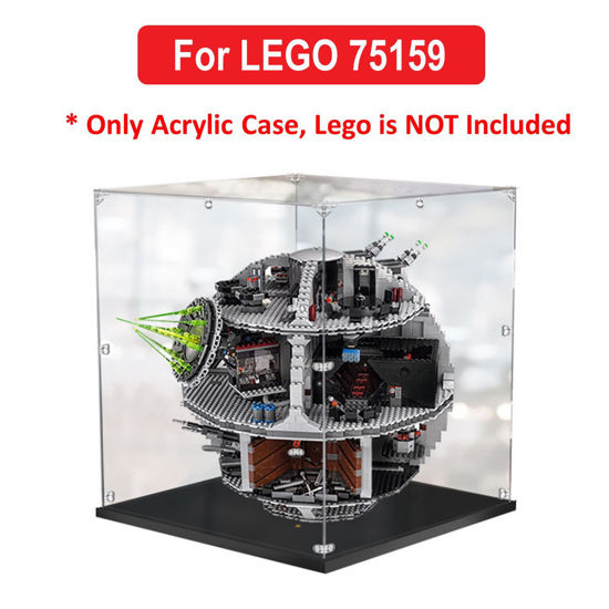 Picture of Acrylic Display Case for LEGO 75159 Star Wars Death Star Figure Storage Box Dust Proof Glue Free