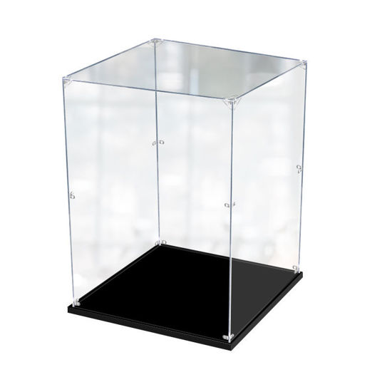 Picture of Acrylic Display Case for LEGO 10224 Creator Expert Town Hall Figure Storage Box Dust Proof Glue Free