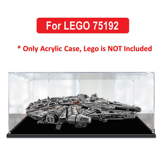 Picture of Acrylic Display Case for LEGO 75192 Star Wars Millennium Falcon Figure Storage Box Dust Proof Glue Free Horizontal Style