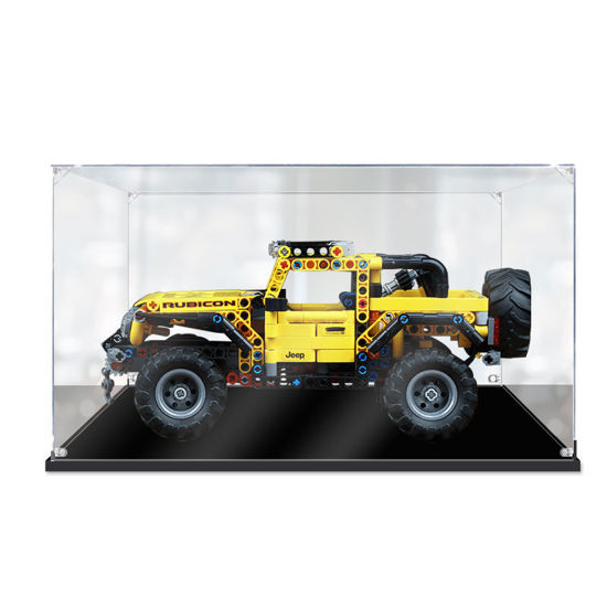 Picture of Acrylic Display Case for LEGO 42122 Technic Jeep Wrangler Figure Storage Box Dust Proof Glue Free