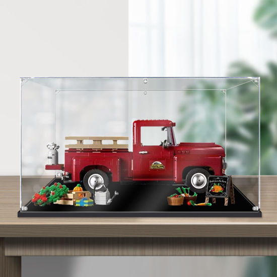 Picture of Acrylic Display Case for LEGO 10290 Creator Expert Pickup Truck Figure Storage Box Dust Proof Glue Free