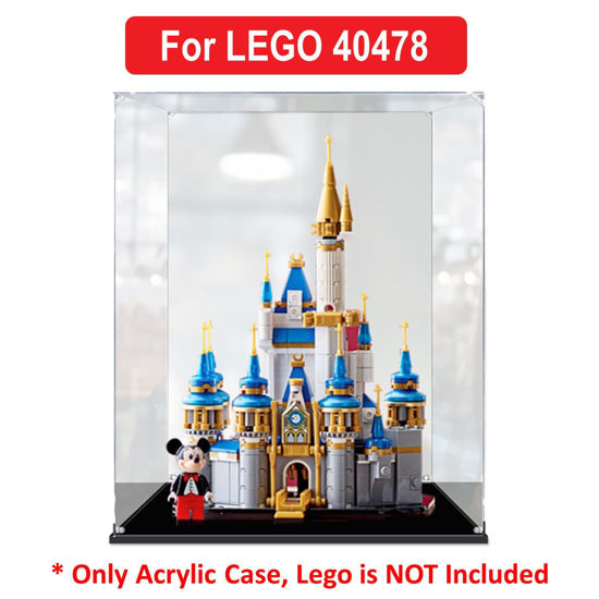 Picture of Acrylic Display Case for LEGO 40478 DISNEY Mini Disney Castle Figure Storage Box Dust Proof Glue Free