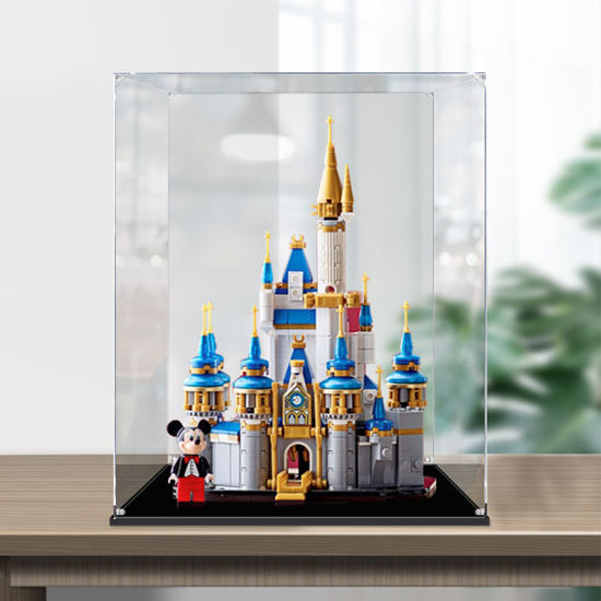 Picture of Acrylic Display Case for LEGO 40478 DISNEY Mini Disney Castle Figure Storage Box Dust Proof Glue Free