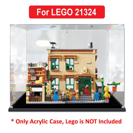 Picture of Acrylic Display Case for LEGO 21324 Ideas 123 Sesame Street Figure Storage Box Dust Proof Glue Free