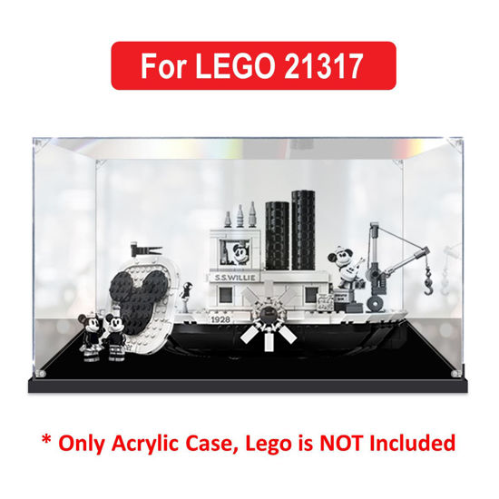 Picture of Acrylic Display Case for LEGO 21317 Ideas Steambot Willie Set Figure Storage Box Dust Proof Glue Free