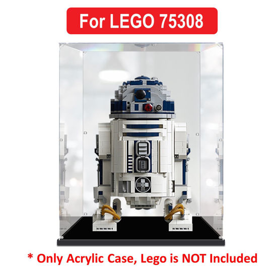 Picture of Acrylic Display Case for LEGO 75308 Star Wars UCS R2-D2 Droid Building Set Figure Storage Box Dust Proof Glue Free