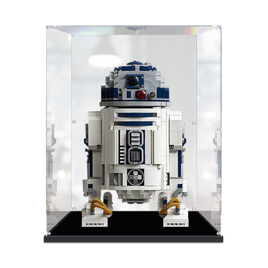 Picture of Acrylic Display Case for LEGO 75308 Star Wars UCS R2-D2 Droid Building Set Figure Storage Box Dust Proof Glue Free