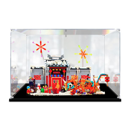 Picture of Acrylic Display Case for LEGO 80106 Chinese New Year Story of Nian Figure Storage Box Dust Proof Glue Free