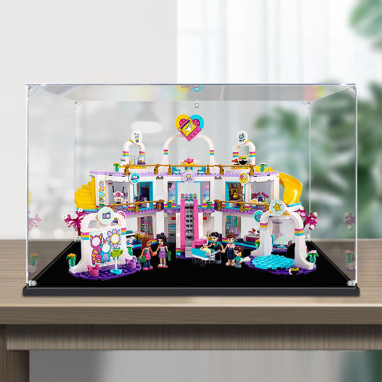 Picture of Acrylic Display Case for LEGO 41450 Friends Heartlake City Shopping Mall Figure Storage Box Dust Proof Glue Free